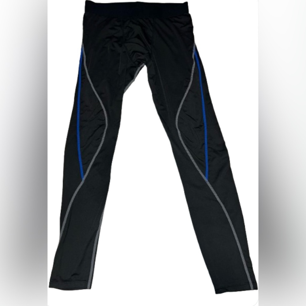 Compression Athletic Leggings Running Fitness Long Tights Elastic Stretch LARGE
